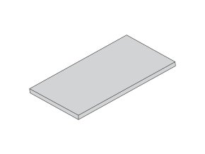 Laminovaná police pro ELEMENT SYSTEM, 800 x 300 mm, šedá