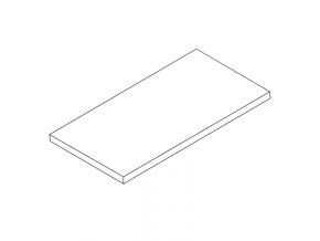 laminovana police pro element system 1200 x 200 mm bila 10473