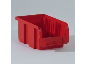 Plastový box COMPACT, 102 x 160 x 75 mm, červený