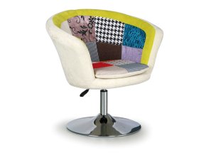 Otočné patchwork křeslo HUG