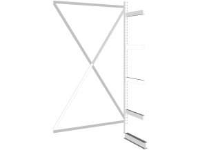 konzolovy regal jednostranny 355 kg 2500 x 1330 x 830 mm pristavny 51881