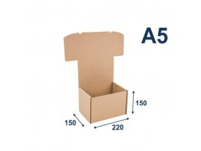 Standardizované krabice na tiskoviny A5, 220x150x150 mm, 20 ks
