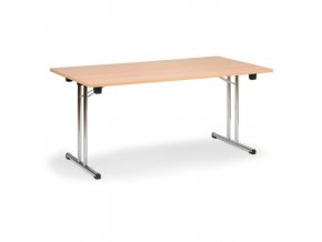 Skládací konferenční stůl FOLD, 1600x800 mm, dezén buk