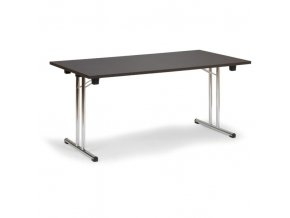 Skládací konferenční stůl FOLD, 1600x800 mm, dezén wenge
