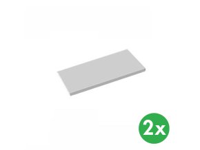 pridavne police ke kovovym skrinim 800x400 mm sede 2 ks 117332