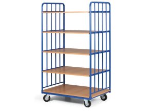 policovy vozik 5 polic 2 bocnice s vyplni nosnost 400 kg 1201