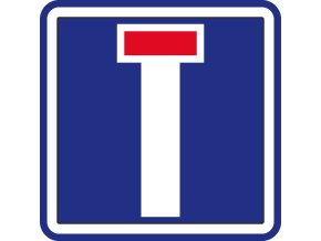 dopravni znacka slepa pozemni komunikace 14749