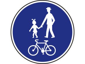 dopravni znacka stezka pro chodce a cyklisty 14753