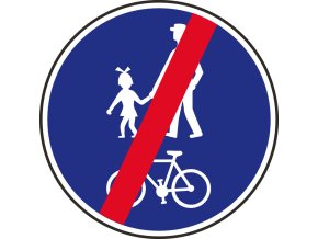 dopravni znacka konec stezky pro chodce a cyklisty 14761