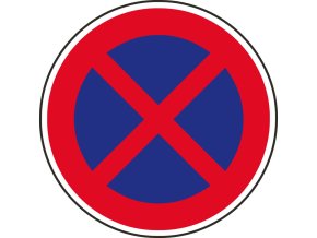 Dopravní značka – Zákaz zastavení