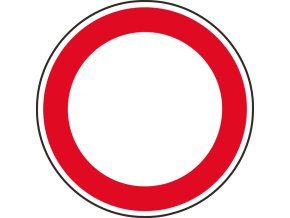 Dopravní značka – Zákaz vjezdu všech vozidel v obou směrech