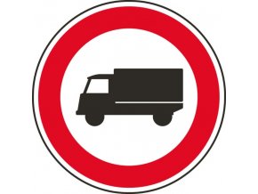 Dopravní značka – Zákaz vjezdu nákladních automobilů