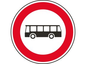 dopravni znacka zakaz vjezdu autobusu 14769