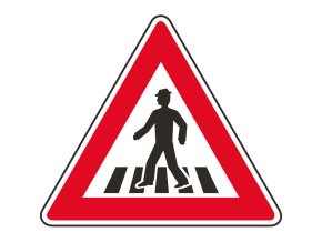 dopravni znacka pozor prechod pro chodce 21433