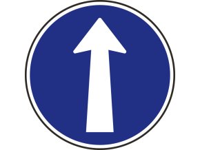 dopravni znacka prikazany smer jizdy primo 14803