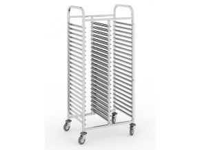 dvojity vozik na gastronadoby 2x 15 pater 1700 x 740 x 550 mm 16622