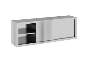 zavesna nerezova skrin s posuvnymi dvermi 1800 x 400 x 600 mm 23062