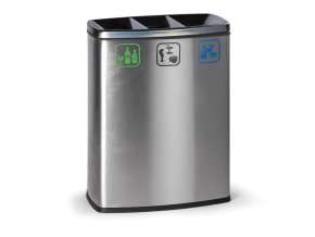 odpadkovy kos na trideni odpadu 3x26 l nerezovy 16851