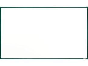bila magneticka popisovaci tabule s keramickym povrchem boardok 2000 x 1200 mm zeleny ram 16451