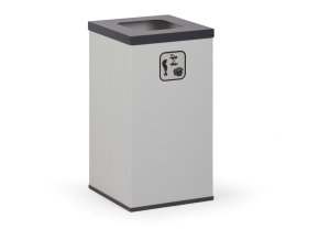 Koš na tříděný odpad 42 l, stojan na odpadkové pytle, šedá/tmavě šedá