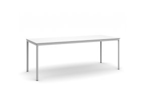 jidelni stul 200x80 cm seda podnoz bila 17105