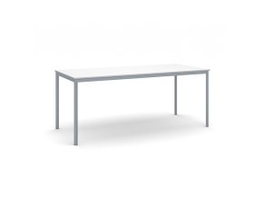 jidelni stul 180x80 cm tmave seda podnoz bila 17106