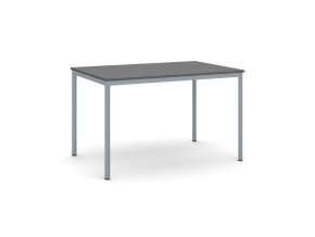 jidelni stul 120x80 cm tmave seda podnoz grafit 105189
