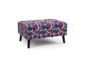 Patchwork podnožník, taburet ANTIS