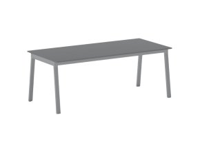 jednaci kancelarsky stul primo basic 200x90 cm sedostribrna podnoz grafit 106024