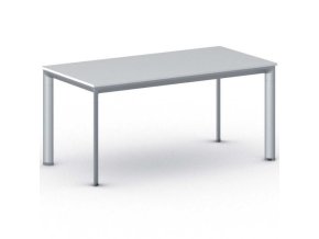 jednaci kancelarsky stul primo invitation 160x80 cm sedostribrna podnoz bila 21021