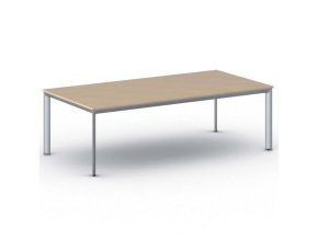jednaci kancelarsky stul primo invitation 240x120 cm sedostribrna podnoz buk 21044