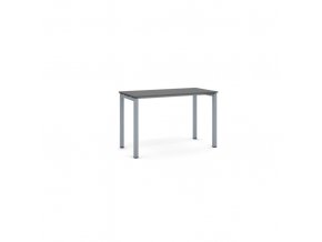 Stůl PRIMO SQUARE se šedostříbrnou podnoží 1200 x 600 x 750 mm, grafit