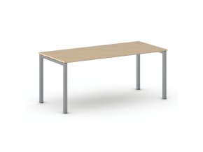 jednaci kancelarsky stul primo square 180x80 cm sedostribrna podnoz buk 104341