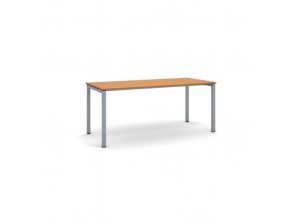 Stůl PRIMO SQUARE se šedostříbrnou podnoží 1800 x 800 x 750 mm, třešeň