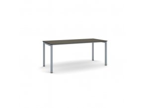 Stůl PRIMO SQUARE se šedostříbrnou podnoží 1800 x 800 x 750 mm, wenge