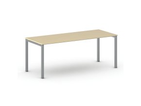 jednaci kancelarsky stul primo square 200x80 cm sedostribrna podnoz briza 104354