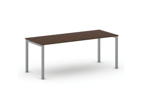 jednaci kancelarsky stul primo square 200x80 cm sedostribrna podnoz orech 104357