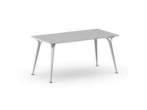 jednaci kancelarsky stul primo alfa 160x80 cm sedostribrna podnoz seda 104454