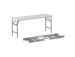 konferencni stul fast ready 170x50 cm sedostribrna podnoz bila 21001