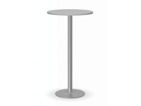 Koktejlový stůl OLYMPO II, průměr 600 mm, šedá podnož, deska šedá