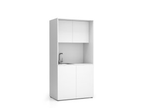 Kuchyňka NIKA se dřezem a baterií 1000 x 600 x 2000 mm, bílá, levé