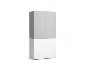 Kuchyňská policová skříň NIKA 1000 x 600 x 2000 mm, šedá