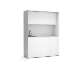 kuchynka nika se drezem a baterii 1481 x 600 x 2000 mm bila leve 16939