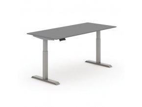 Výškově nastavitelný stůl PRIMO ADAPT,, elektrický, 1800x800X625-1275 mm, grafit, šedá podnož