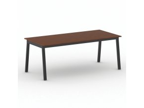 jednaci kancelarsky stul primo basic 200x90 cm cerna podnoz tresen 104205