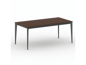 jednaci kancelarsky stul primo action 180x90 cm cerna podnoz orech 104149