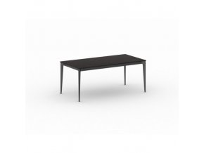 Kancelářský stůl PRIMO ACTION, černá podnož, 1800 x 900 mm, wenge