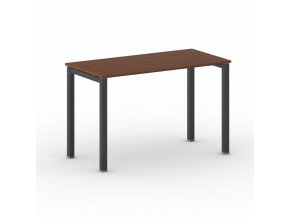 Kancelářský stůl PRIMO SQUARE, 120x60 cm, černá podnož, třešeň