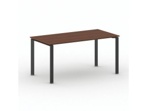Jednací kancelářský stůl PRIMO INFINITY, 160x80 cm, černá podnož, třešeň