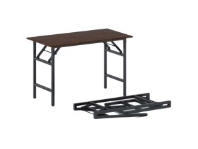 konferencni stul fast ready 120x60 cm cerna podnoz orech 20990